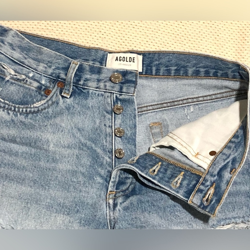 Agolde Parker Cut Off Shorts - Picture 3 of 10